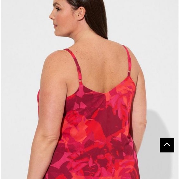 NEW✨TORRID Sophie Red/Pink Rose Tank - Picture 7 of 8